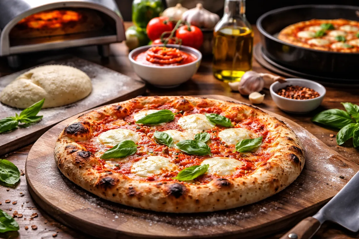 Comment préparer une pizza maison avec des techniques de cuisson variées